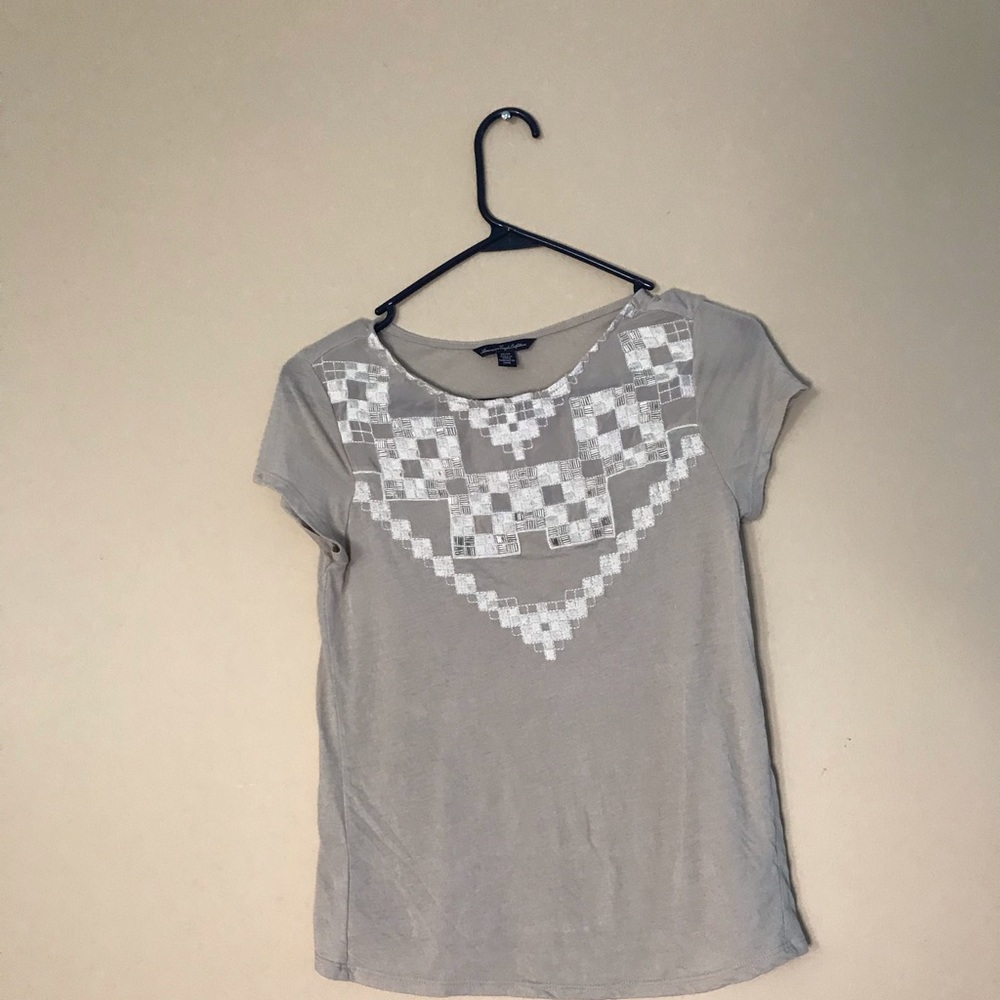 Tan American Eagle outfitters shirt